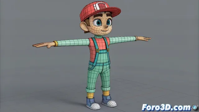 Setup de personaje en Maya para rigs manuales y control de animación