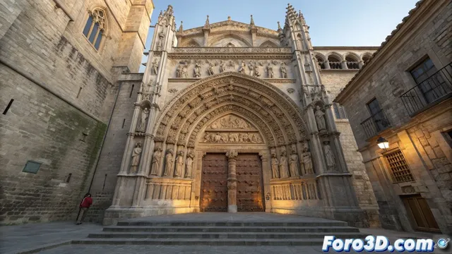 La Puerta de la Coronería en la Catedral de Burgos, simbolo del Camino de Santiago