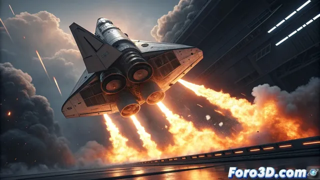 Creación de Fuego de Propulsión Realista para Naves con Partículas en Maya