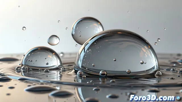 El dilema de la gota que se niega a ser gota y como conservar la forma en RealFlow