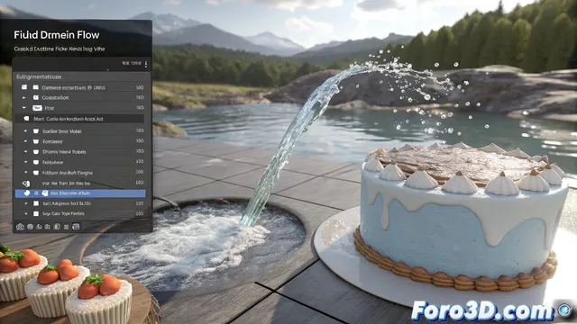 Solucionar problemas comunes con simulaciones de agua en Blender