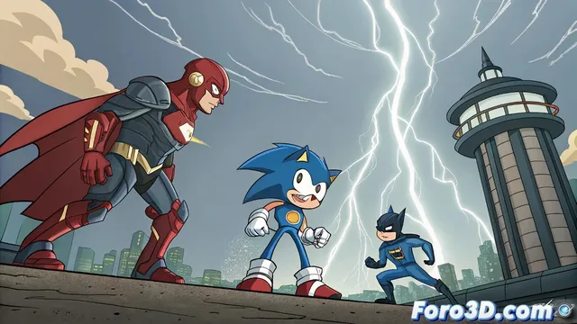 Sonic y la Liga de la Justicia el crossover más veloz del multiverso