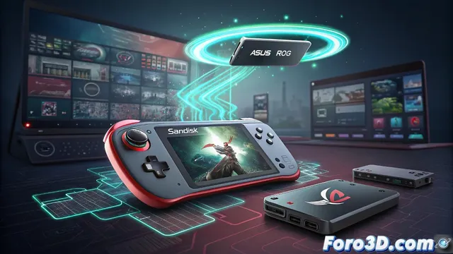 Sandisk presenta SSD y MicroSD de 4 TB para Asus ROG Ally