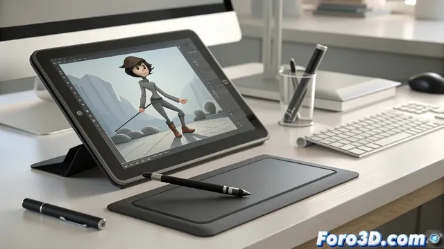 Animación 2D y 3D: potencia y versatilidad con la Huion Kamvas Studio 16