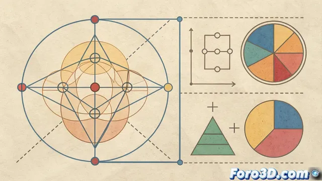 Composición visual en dibujo artístico