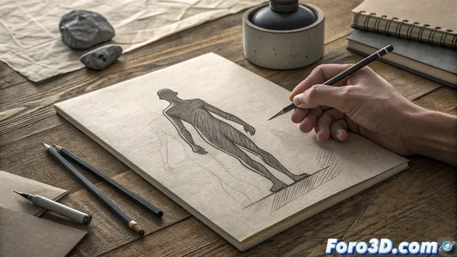 Técnica de construcción progresiva para dibujo artístico