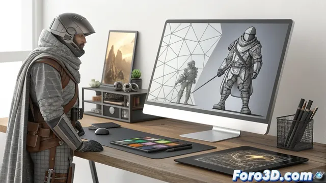 Técnica de ilustración por capas para un flujo de trabajo flexible