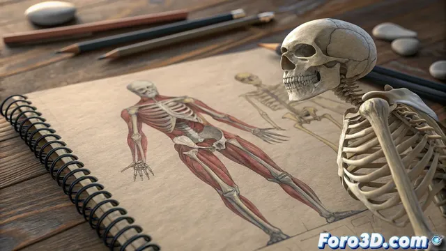 Anatomía artística para dibujos realistas del cuerpo humano y animal