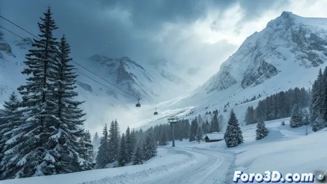 Una potente borrasca azota los pirineos con intensas nevadas y fuertes vientos