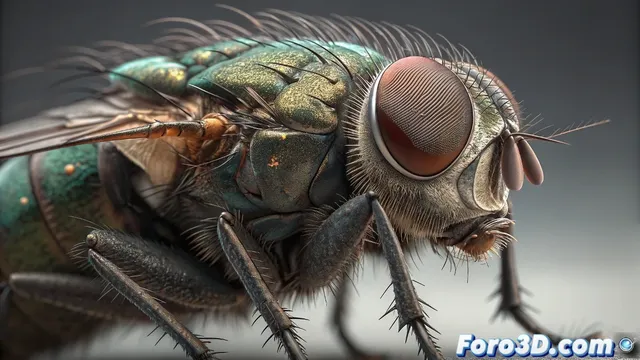 Crear materiales realistas para una mosca animada en 3ds Max