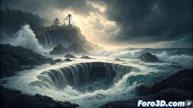 Animando el pozo de thor en maya: el sumidero del pacífico