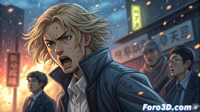 Recrear la profecía trágica de Tokyo Revengers en Krita