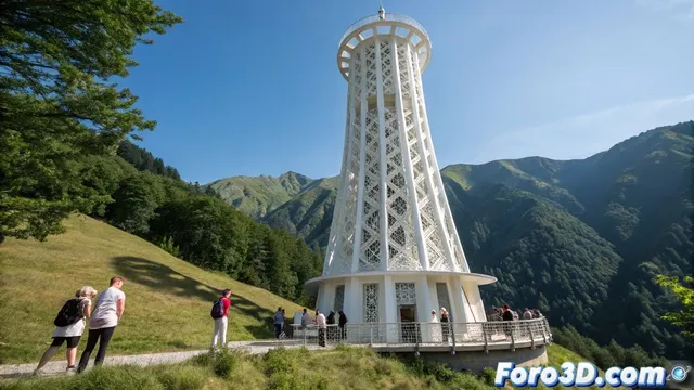 Torre impresa en 3D en Suiza redefine los límites de la arquitectura