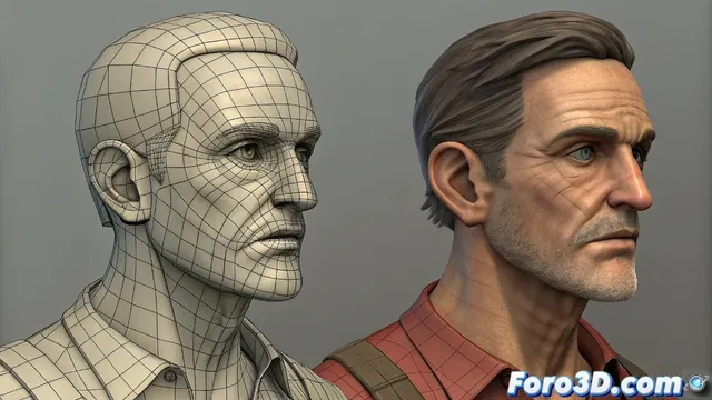 Transferencia de animacion entre modelos low poly y high poly en 3ds Max