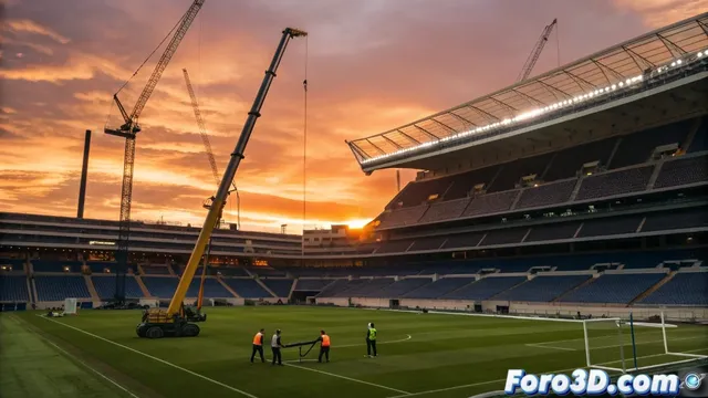 La transformación del Santiago Bernabéu para acoger partidos de la NFL