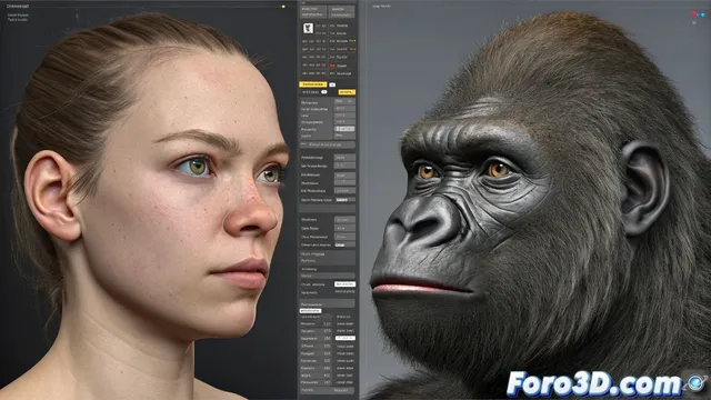 Transformaciones realistas de hombre lobo usando morph targets en LightWave