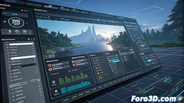 Unigine renueva su diseño de UI con editor visual y trae DLSS/FSR