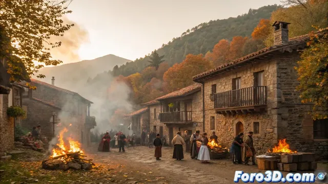La fiesta del otoño y la castaña en Valverde de la Vera
