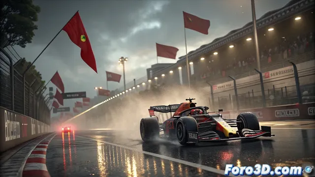 Recreación de la pole position de Verstappen en Bakú 2025 con Houdini