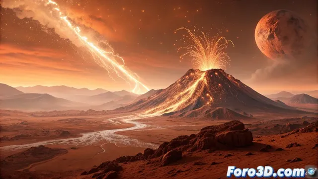 Volcanes marcianos pudieron transportar hielo al ecuador del planeta