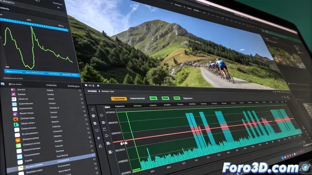 Edicion de la etapa de la Vuelta a Espana en Cantabria con Adobe Premiere
