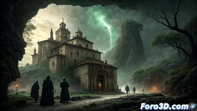 Recreación 3D de Zugarramurdi: el pueblo vasco de las brujas en Blender