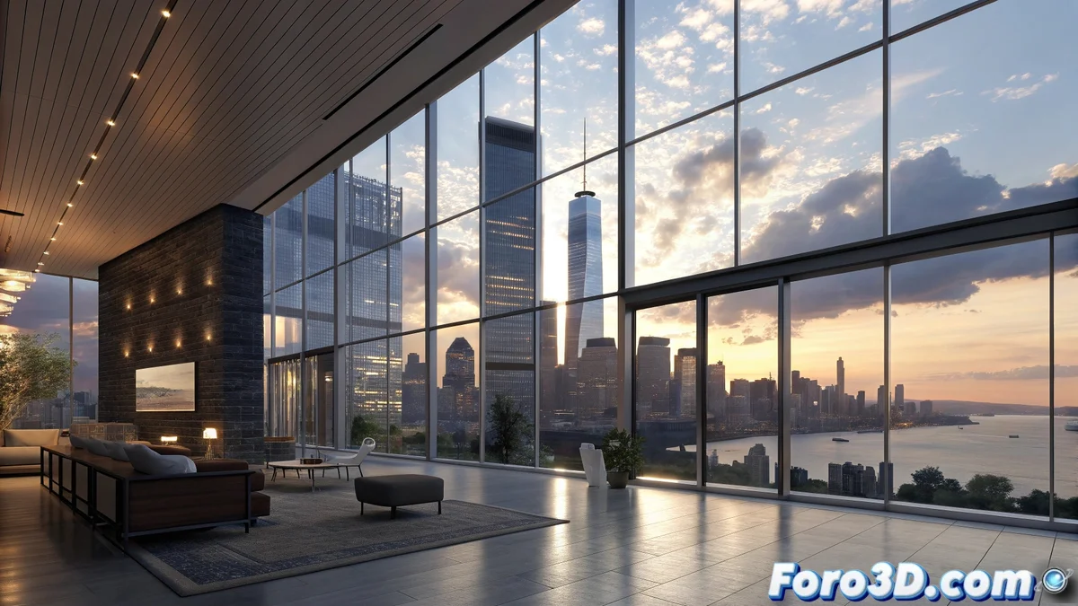 Render 3D mostrando una escena con iluminación HDRI en Blender 5, donde se observa un entorno realista con reflejos precisos y ajustes de intensidad lumínica en tiempo real.