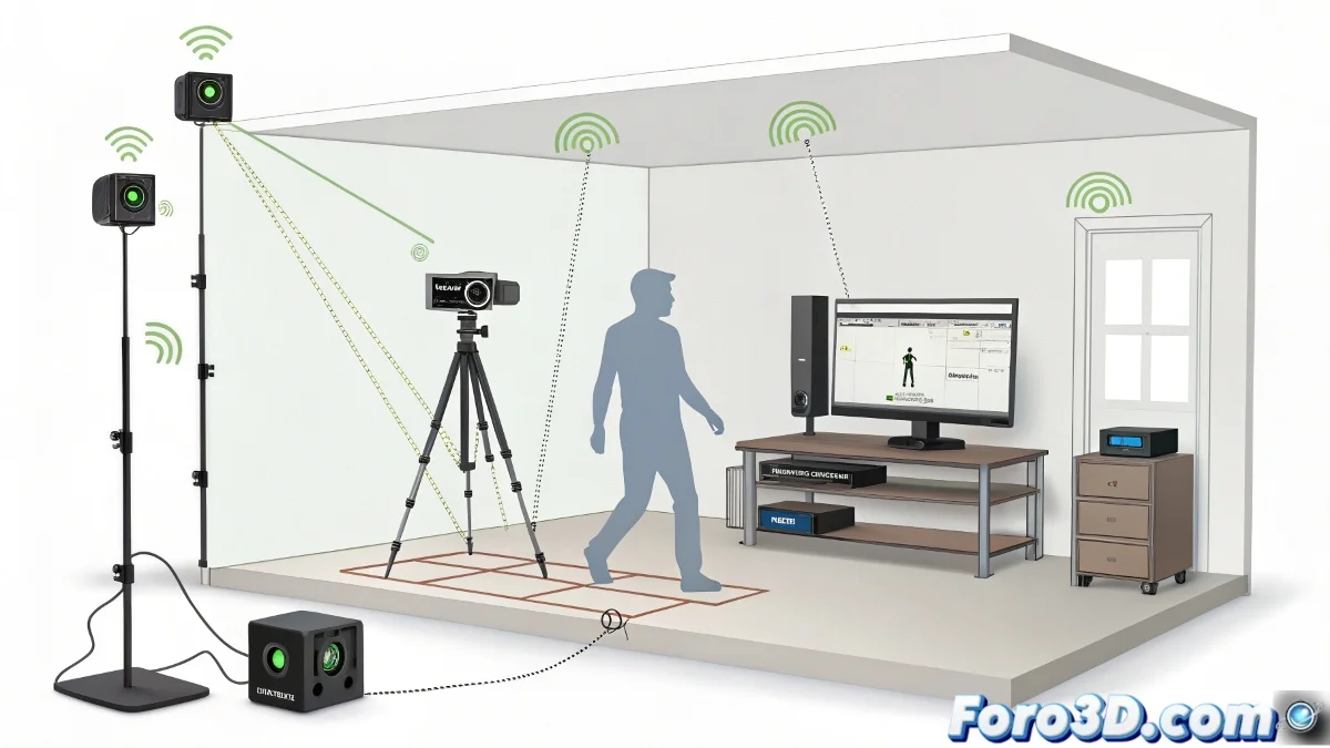Configuración de captura de movimiento casera con Kinect y Maya en un espacio bien iluminado