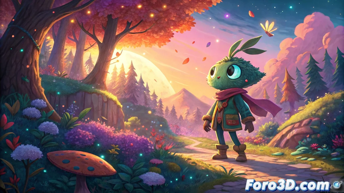 Captura de pantalla de Photoshop mostrando capas organizadas con modos de fusión Multiplicar y Trama, texturas de acuarela digital y paletas de colores vibrantes aplicadas a diseños de biomas de videojuegos.