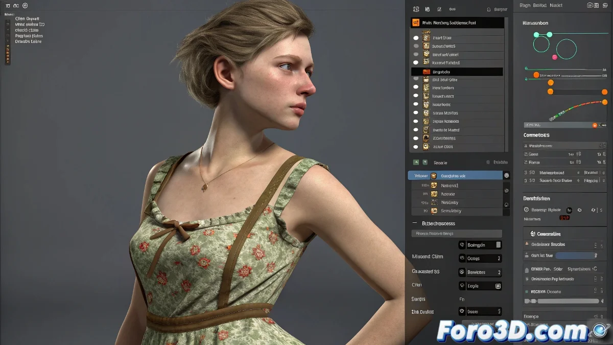 Aplicación del modificador Cloth en ropa de personajes DAZ en Blender