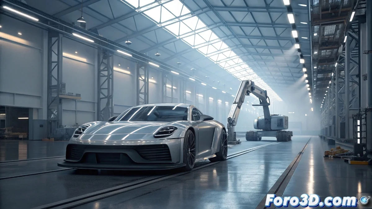 Prototipo Czinger Hyper GT mostrando detalles de los paneles estructurales impresos en 3D integrados en el chasis monocasco, con primeros planos de las complejas estructuras metálicas fabricadas mediante impresión aditiva.