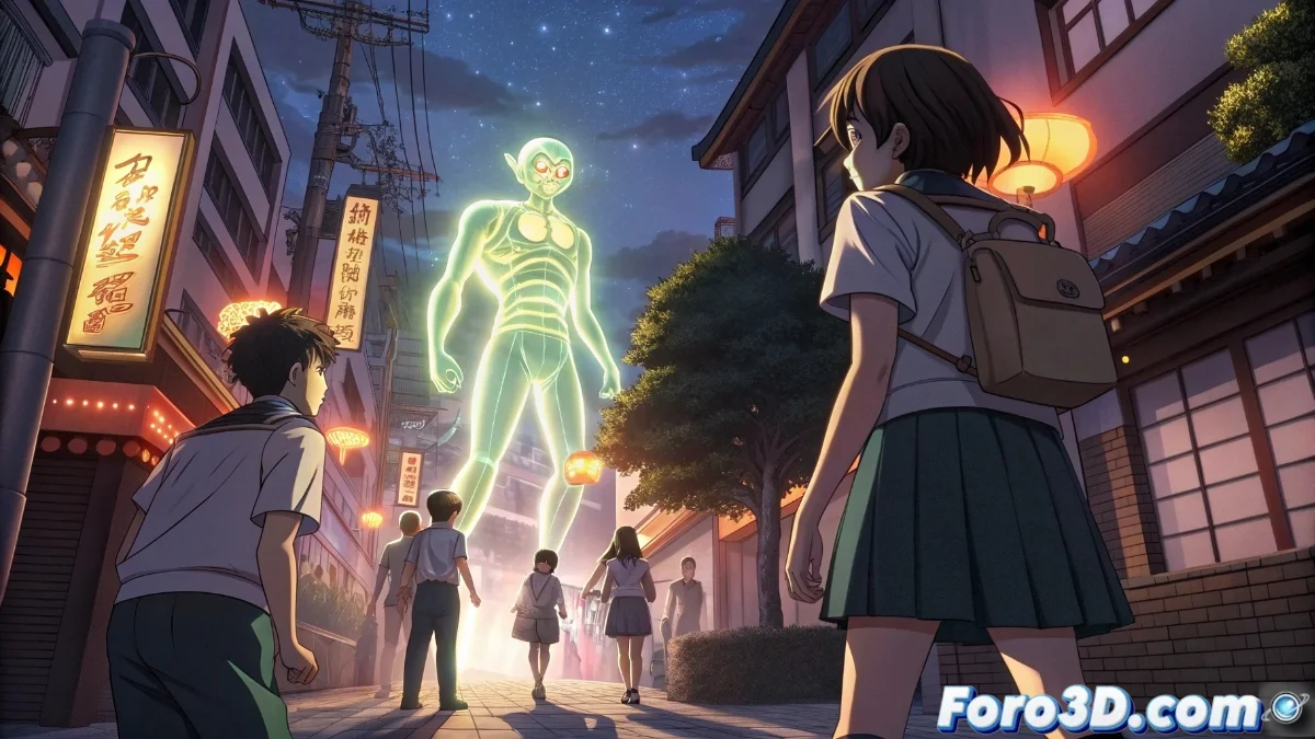 Portada del volumen 11 de Dandadan mostrando a los protagonistas en pose de acción contra criaturas sobrenaturales, con diseños coloridos y fondo urbano nocturno.