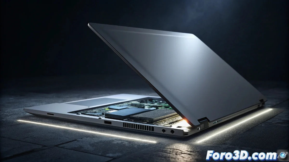 Diagrama comparativo mostrando decodificación por hardware vs software en PCs, con gráficos de rendimiento y consumo energético