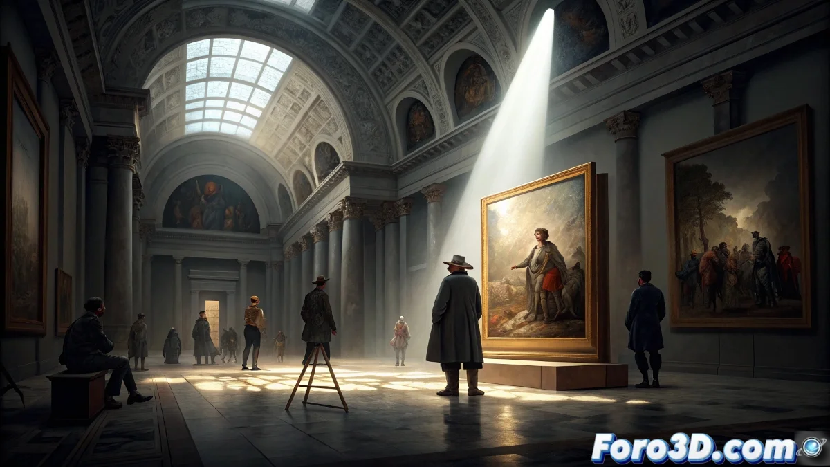 Sala de exposición del Museo del Prado con obras inéditas de Goya mostrando estudios de luz y restauraciones recientes en detalle