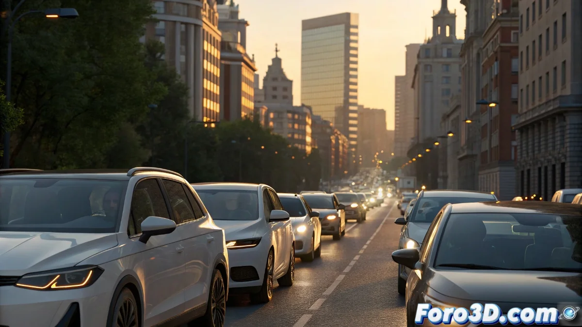 Diagrama ilustrativo mostrando las diferentes etiquetas medioambientales de la DGT con ejemplos de vehículos y sus clasificaciones, incluyendo comparativas de tecnologías agrupadas bajo la etiqueta Eco.