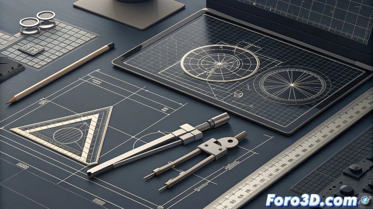 Interfaz de QCAD mostrando herramientas de dibujo técnico 2D con menús desplegables y barra de herramientas lateral, trabajando en un plano arquitectónico sencillo