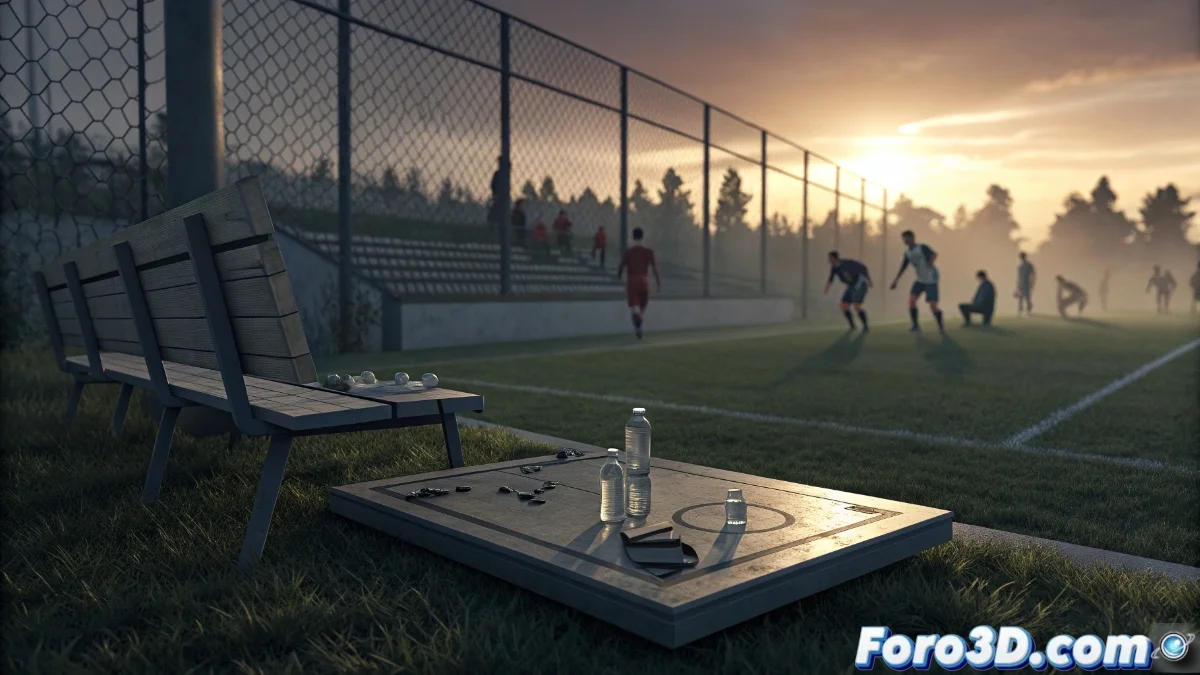 Entrenador de fútbol siendo atendido por servicios médicos en el banquillo durante partido de la Superliga serbia