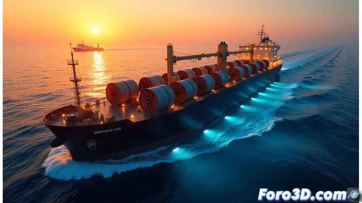 Mapa del corredor del Mar Rojo mostrando rutas de cables submarinos interrumpidas con iconos de advertencia de seguridad