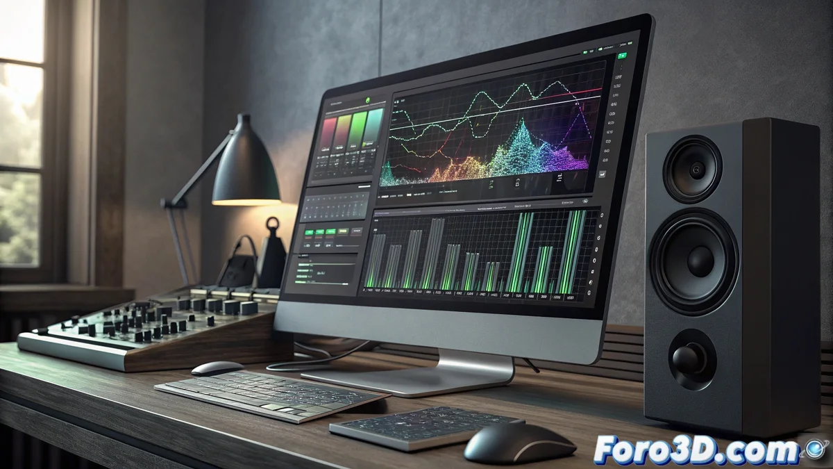 Interfaz del ecualizador de onduletas en RawTherapee mostrando controles de niveles, tono, croma y contraste con una imagen de ejemplo descompuesta en diferentes escalas de frecuencia