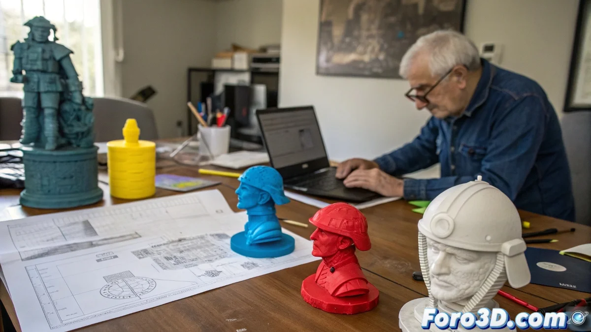 Comparacion visual de iconos de diferentes formatos de archivo 3D sobre fondo colorido, mostrando sus diferencias basicas.