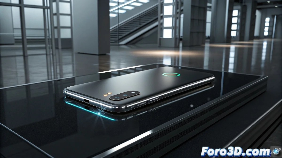 Huawei Nova 14i mostrado en color negro brillante con pantalla encendida, resaltando su diseño delgado y cámara trasera múltiple sobre fondo tecnológico azul