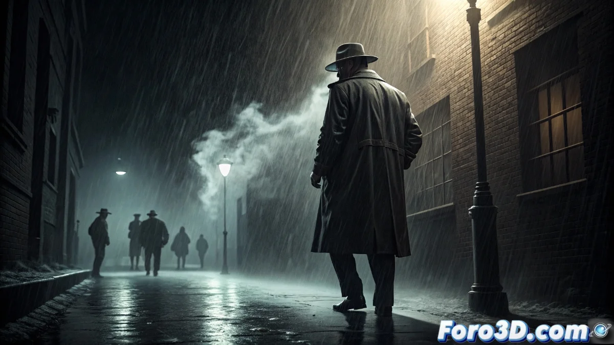 Portada de la reedición de La Balada del Diablo y la Muerte mostrando a los protagonistas en un ambiente urbano nocturno con marcados contrastes de luz y sombra