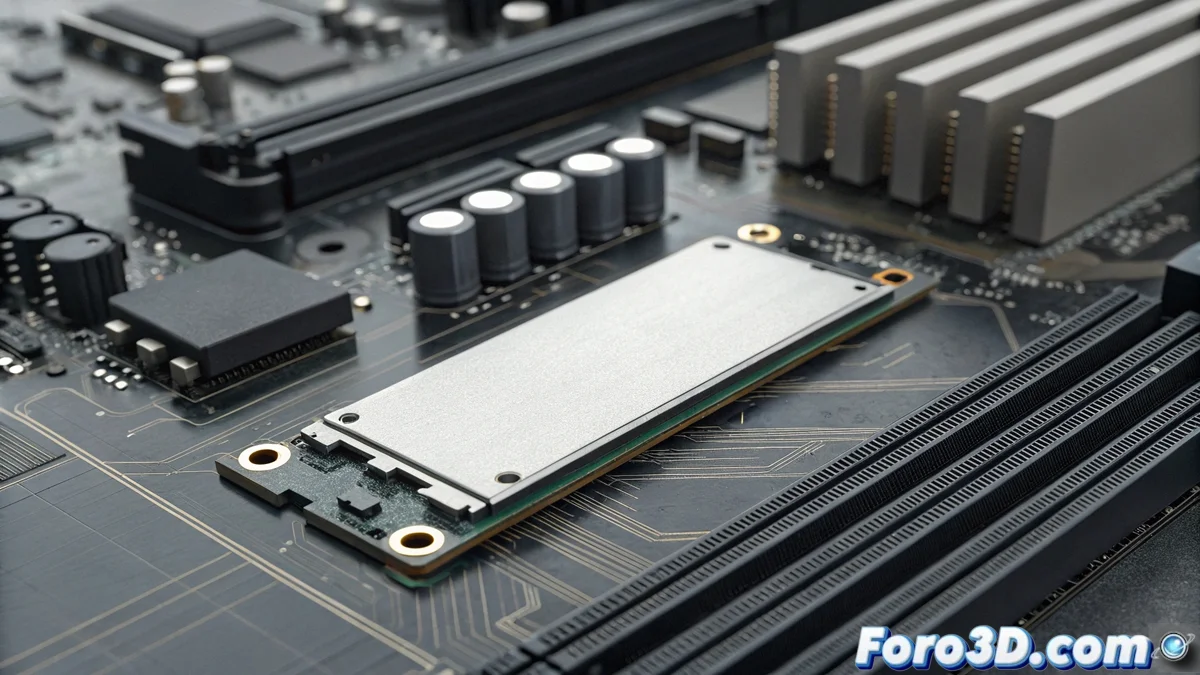 Diagrama técnico detallado mostrando diferentes tipos de ranuras M.2 en una placa base moderna, con etiquetas que identifican las claves de conexión y dispositivos compatibles