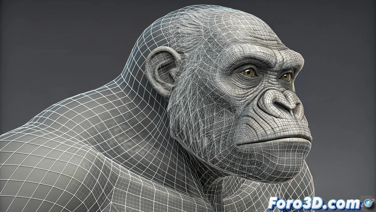 Stack de modificadores en 3ds Max mostrando múltiples Morph apilados para superar el límite de 100 canales en animación facial.