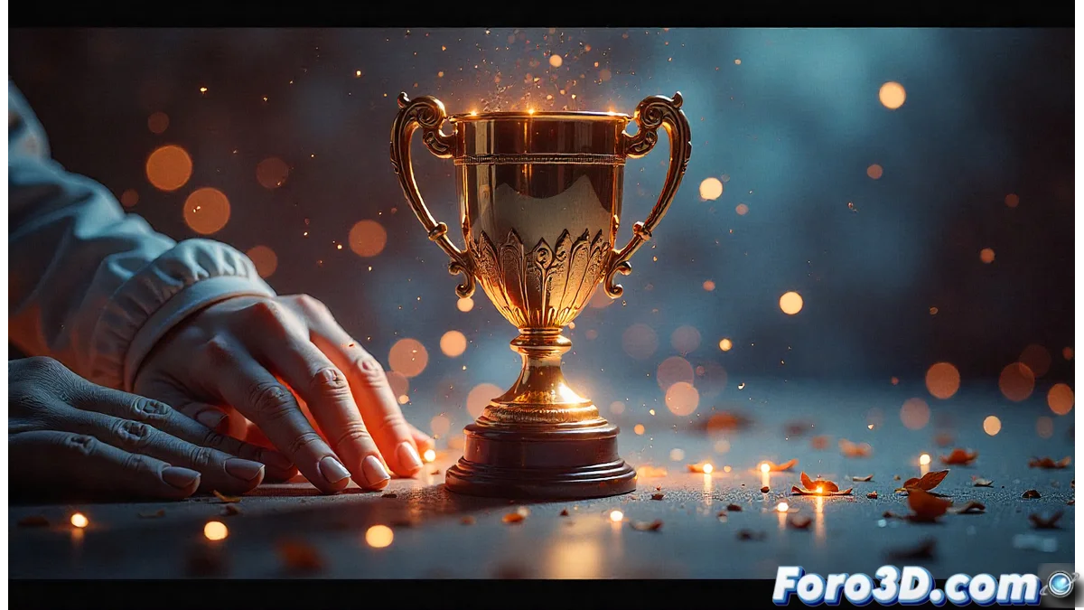 Imagen promocional de los 3D Printing Industry Awards 2026 mostrando un trofeo junto a impresoras 3D y materiales innovadores, con fondo moderno y colores corporativos.