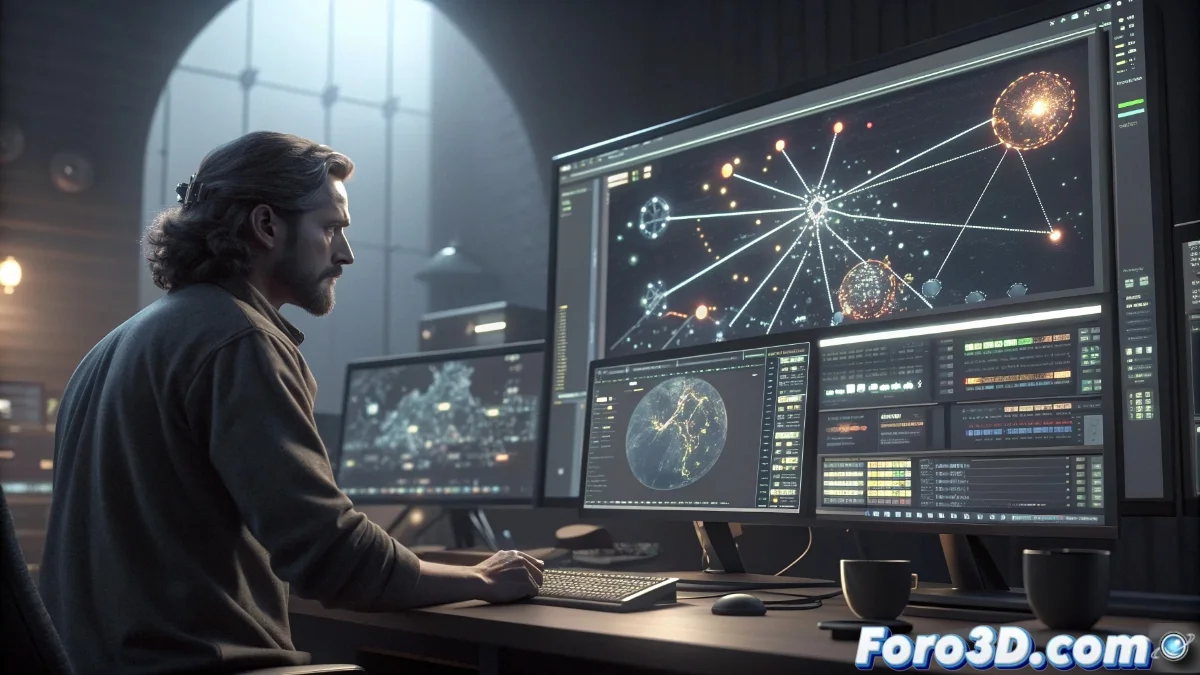 Vista de la interfaz de Nuke 17.0 mostrando el viewport acelerado con Vulkan y el nuevo nodo Smart Vector Toolset en acción