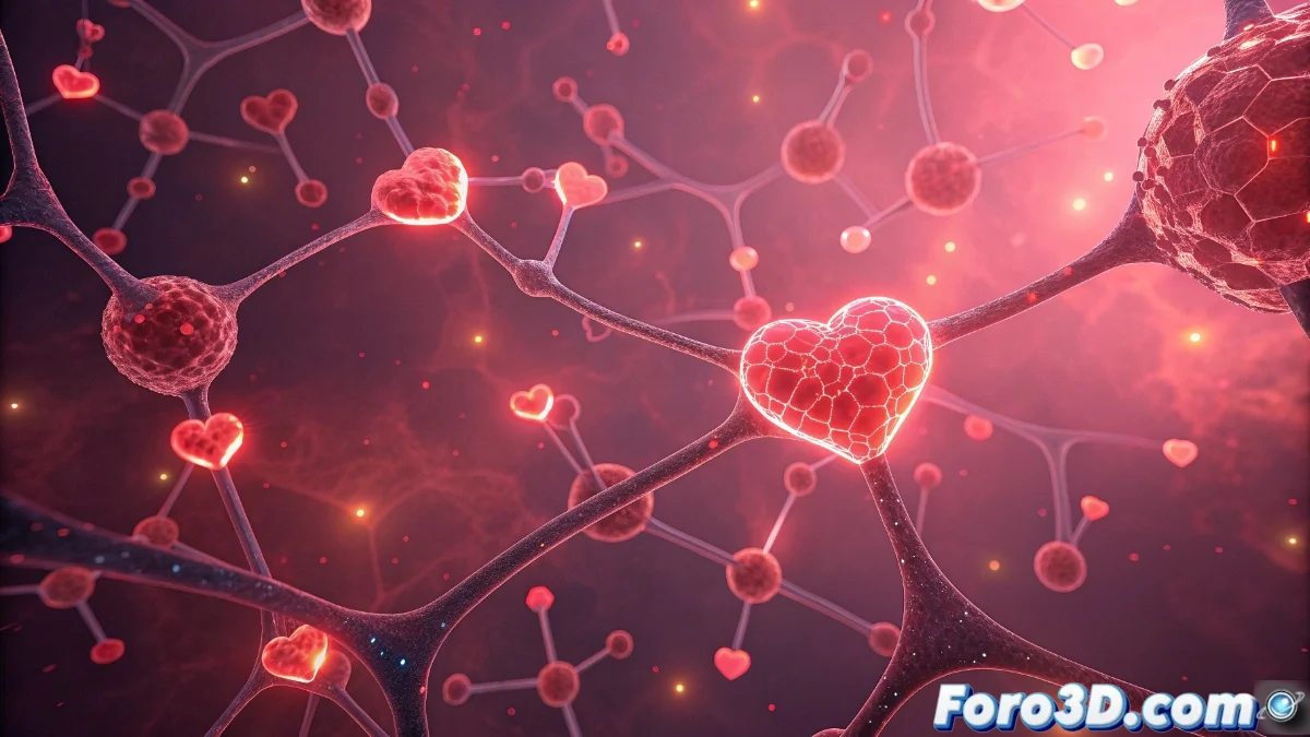 Diagrama cerebral mostrando áreas activadas durante el enamoramiento con neurotransmisores destacados