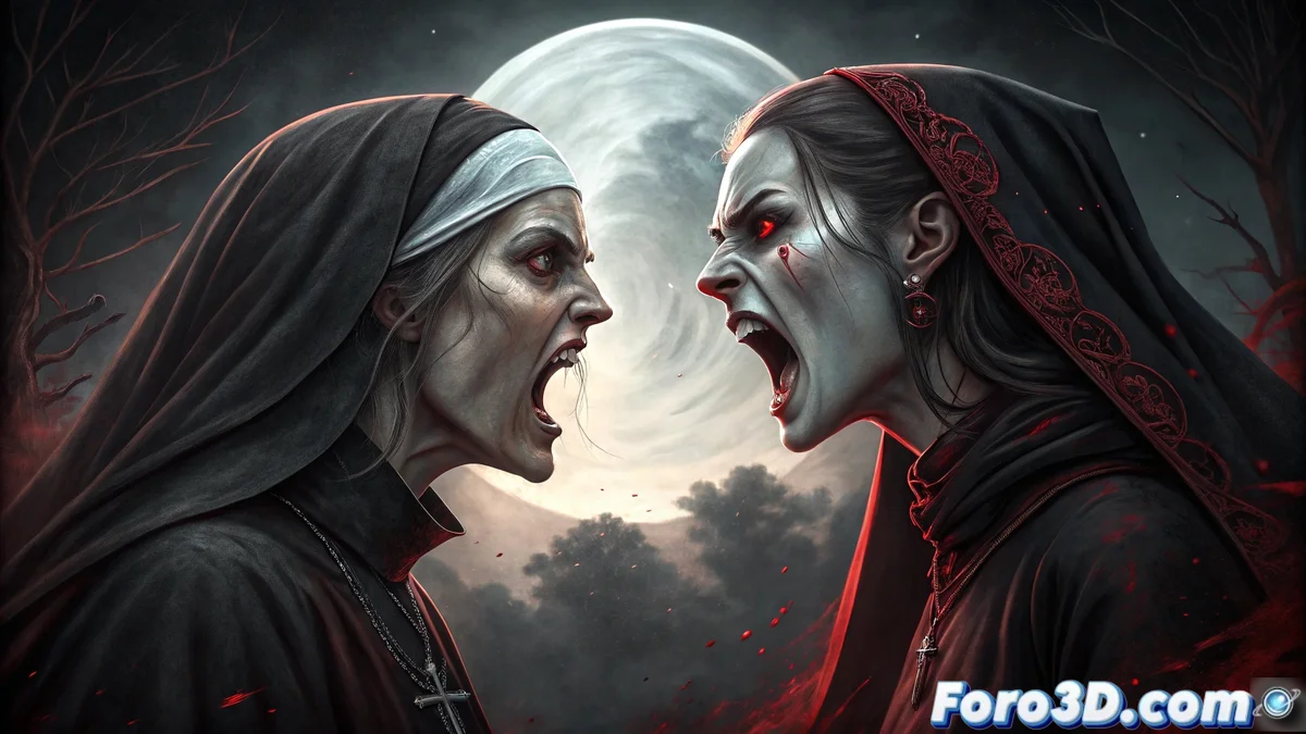 Portada del cómic Rosario Origins mostrando a las hermanas Griselda y Ximenia con elementos de magia tradicional y horror sobrenatural en estilo detallado.