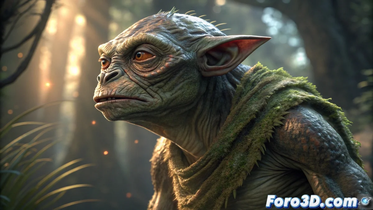 Interfaz de SculptGL mostrando herramienta de pintura PBR por vértices aplicada a modelo orgánico con variaciones de rugosidad y metalicidad visualizadas en tiempo real