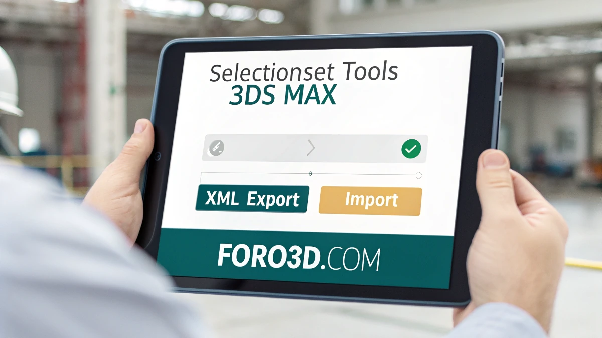 SelectionSet Tools: la solución para exportar e importar conjuntos en 3ds Max